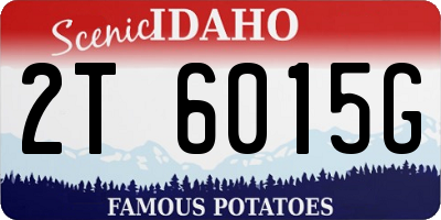 ID license plate 2T6015G