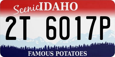 ID license plate 2T6017P