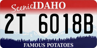 ID license plate 2T6018B