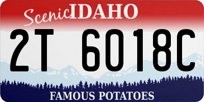 ID license plate 2T6018C