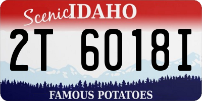 ID license plate 2T6018I