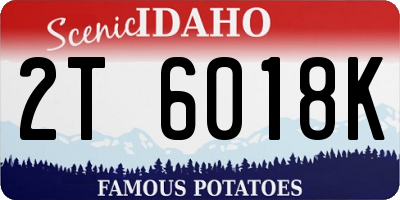 ID license plate 2T6018K