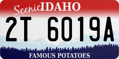 ID license plate 2T6019A