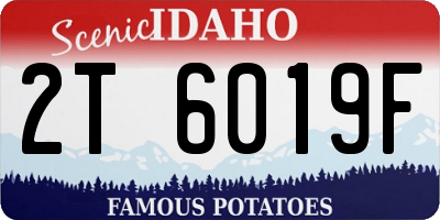 ID license plate 2T6019F