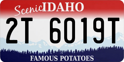 ID license plate 2T6019T