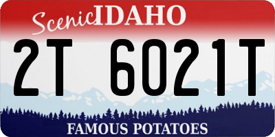ID license plate 2T6021T