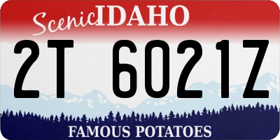 ID license plate 2T6021Z