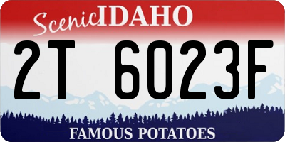 ID license plate 2T6023F