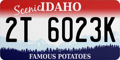 ID license plate 2T6023K
