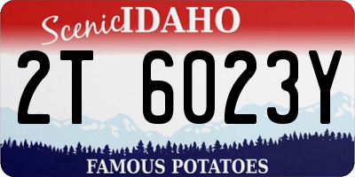 ID license plate 2T6023Y