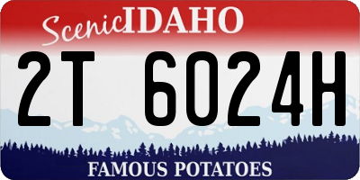 ID license plate 2T6024H
