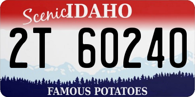 ID license plate 2T6024O