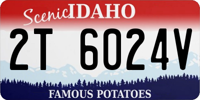 ID license plate 2T6024V