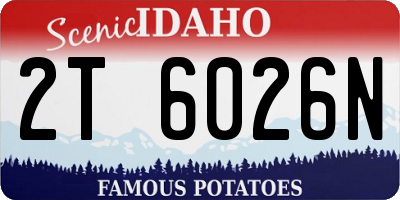 ID license plate 2T6026N