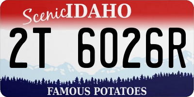 ID license plate 2T6026R