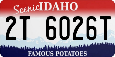 ID license plate 2T6026T
