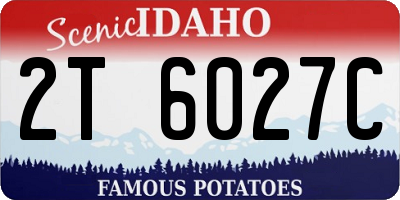 ID license plate 2T6027C