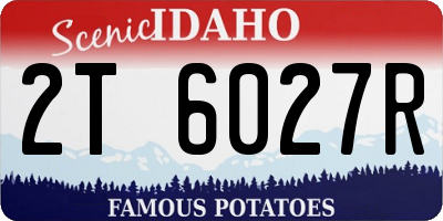 ID license plate 2T6027R