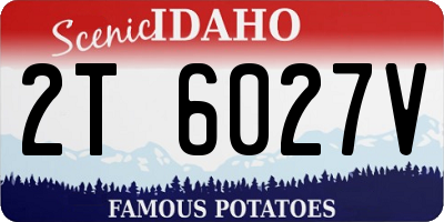 ID license plate 2T6027V
