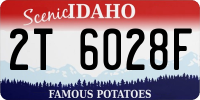 ID license plate 2T6028F