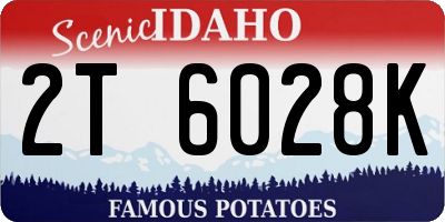 ID license plate 2T6028K