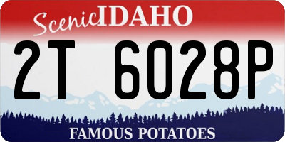 ID license plate 2T6028P