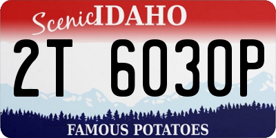 ID license plate 2T6030P