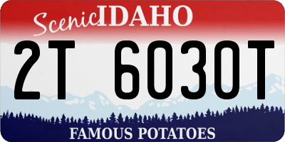 ID license plate 2T6030T