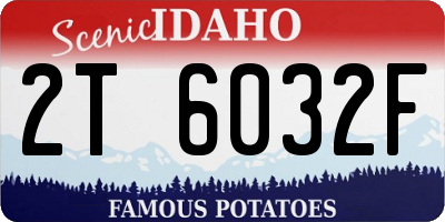 ID license plate 2T6032F