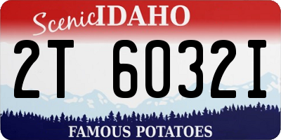 ID license plate 2T6032I
