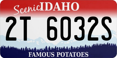 ID license plate 2T6032S