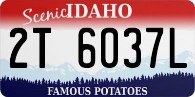 ID license plate 2T6037L