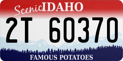 ID license plate 2T6037O