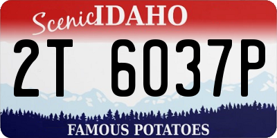 ID license plate 2T6037P