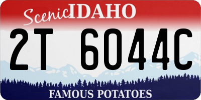 ID license plate 2T6044C