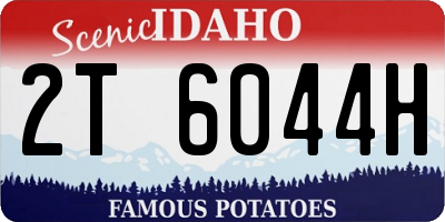ID license plate 2T6044H
