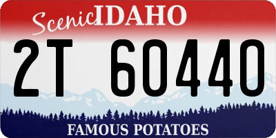 ID license plate 2T6044O