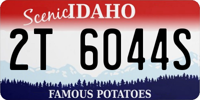 ID license plate 2T6044S