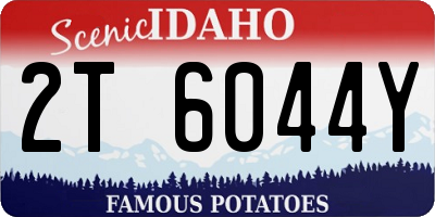ID license plate 2T6044Y