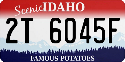 ID license plate 2T6045F
