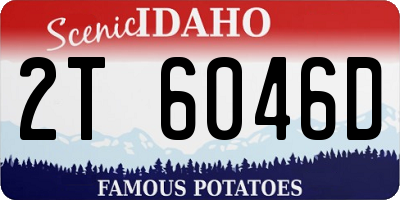 ID license plate 2T6046D