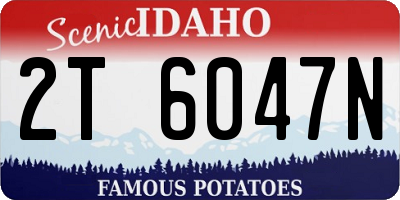 ID license plate 2T6047N