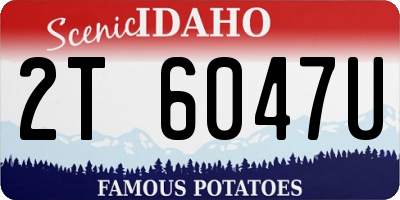ID license plate 2T6047U