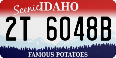 ID license plate 2T6048B