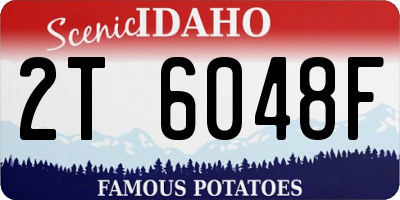 ID license plate 2T6048F