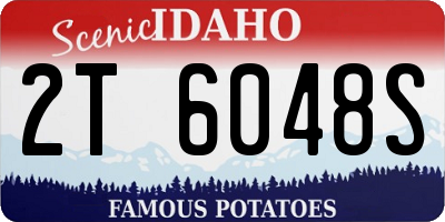 ID license plate 2T6048S