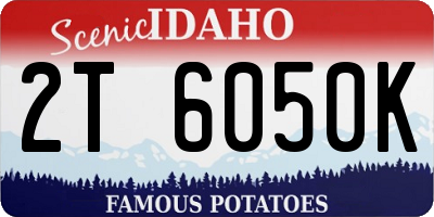 ID license plate 2T6050K