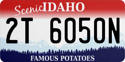 ID license plate 2T6050N