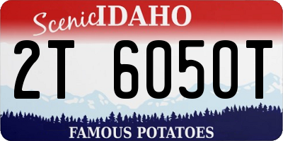 ID license plate 2T6050T