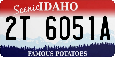 ID license plate 2T6051A